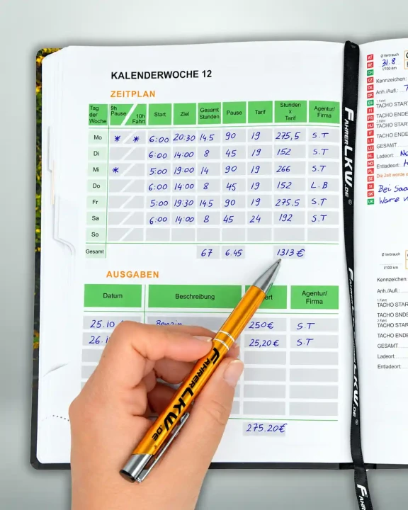 lkw-fahrer-kalender-2027-zeitplan-ausgaben-mit-stift