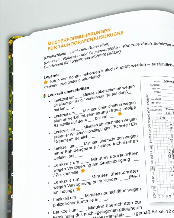 lkw-fahrer-kalender-2027-tachografenausdruck-lenkzeit-ueberschritten