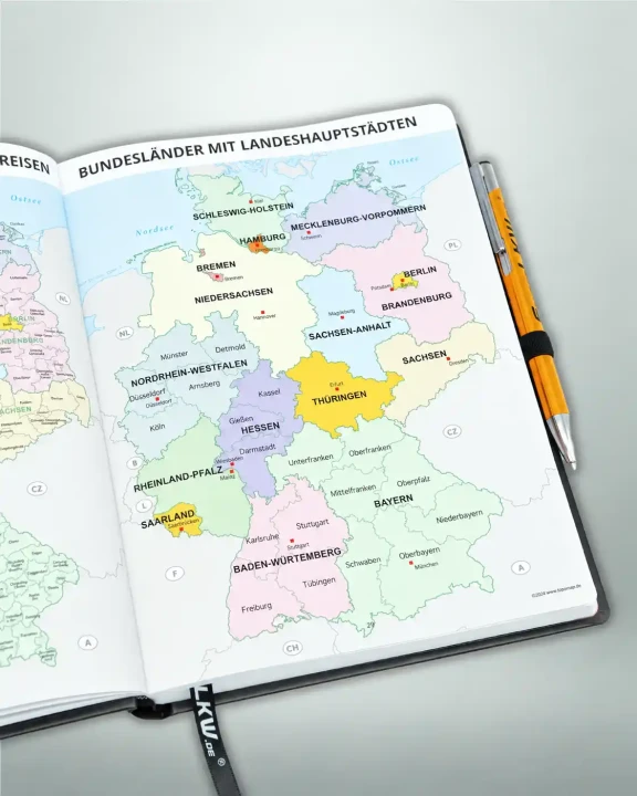 lkw-fahrer-kalender-2027-bundeslaender-landeshauptstaedte-karte